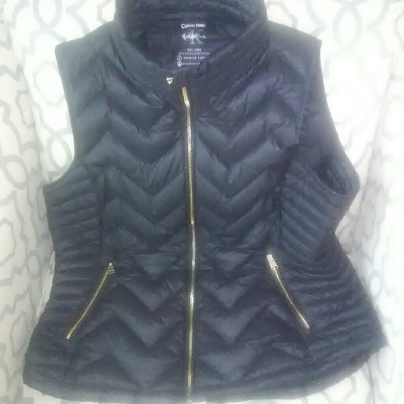 Calvin Klein Jackets & Blazers - Woman's CK VEST XXL CALVIN KLEIN BLACK GOLD